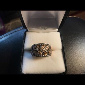 Levian diamond and chocolate ring